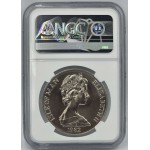 ISLE OF MAN 1982 CROWN SPAIN WORLD CUP NGC MS 67 POP 1 WORLD COINS