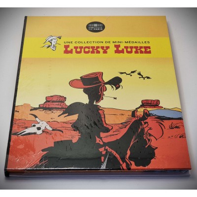 FRANCE LUCKY LUKE EURO COIN MEDAL COMPLETE COLLECTION PACK OF 9 + COLLECTORS ALBUM MONNAI DE PARIS