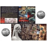 GREECE 2008 COMPLETE YEAR EURO SET + 5 EURO SILVER .925 OFFICIAL COIN BLISTER ACROPOLIS MUSEUM