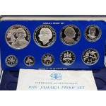 JAMAICA SILVER PROOF COIN YEAR SET 1976 BY FRANKLIN MINT WORLD COINS