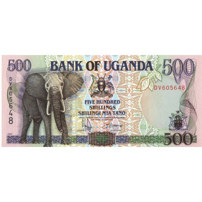 AFRICA UGANDA 1994-1996 500 SHILLINGS P35a UNC