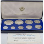 JAMAICA SILVER PROOF COIN YEAR SET 1976 BY FRANKLIN MINT WORLD COINS