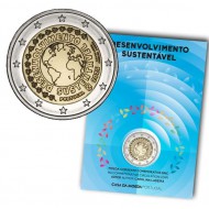 Portugal 2 Euro coin Sustainable Development 2025 BU Card