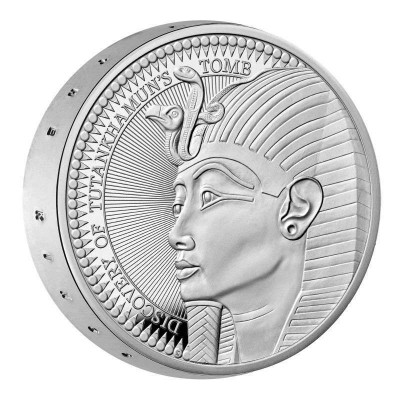 UK 2022 TUTANKHAMUN'S TOMB PIEDFORT SILVER PROOF COIN
