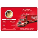 Coca Cola Christmas 1/1000 Oz .999 Gold 3 coin cards Album GOLD AND SILVER BULLION