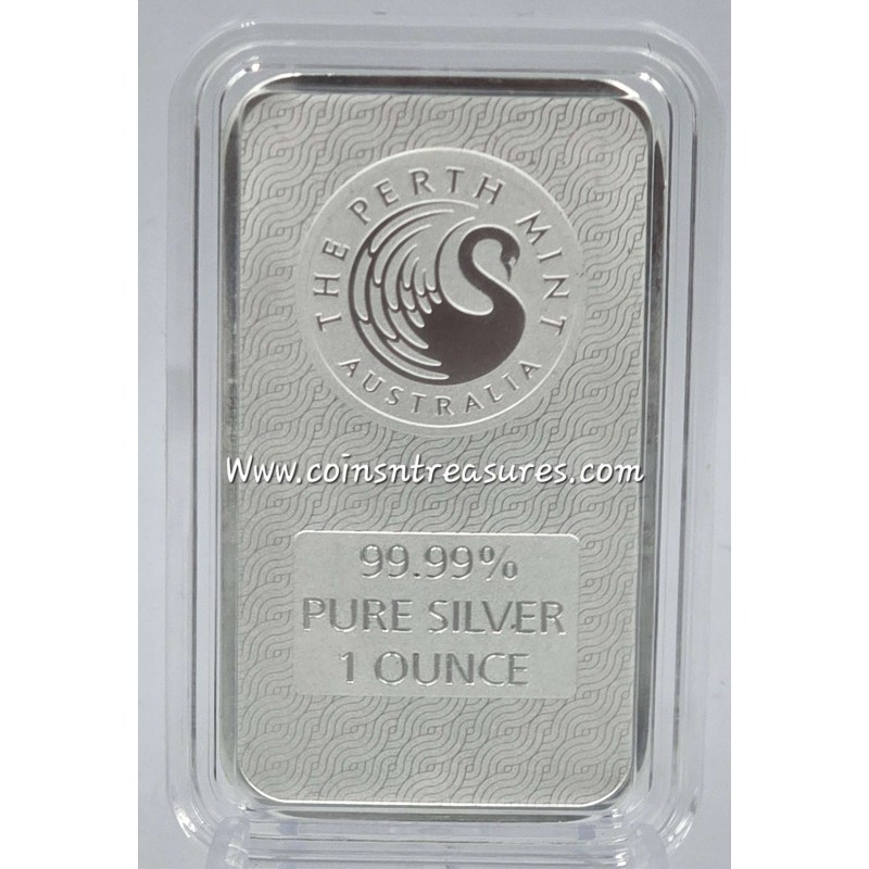 Australia Perth Mint Lunar Snake Silver Bar 1 oz .9999 Fine GOLD AND SILVER BULLION