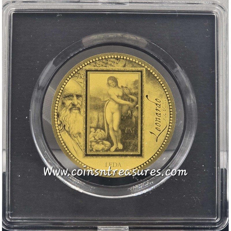 Da Vinci Leda and the Swan 1/200 Oz Gold .999 coin GOLD AND SILVER BULLION