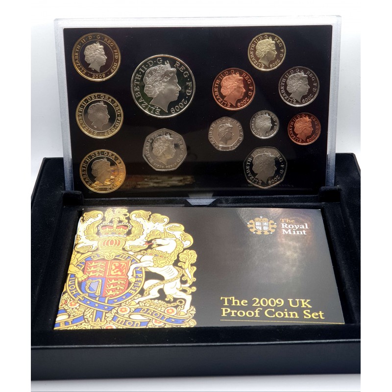 UK GREAT BRITAIN 2009 PROOF BU Coin Set KEW GARDENS 50p WORLD COINS