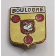 Vintage Enamel Boulogne Badge Pin