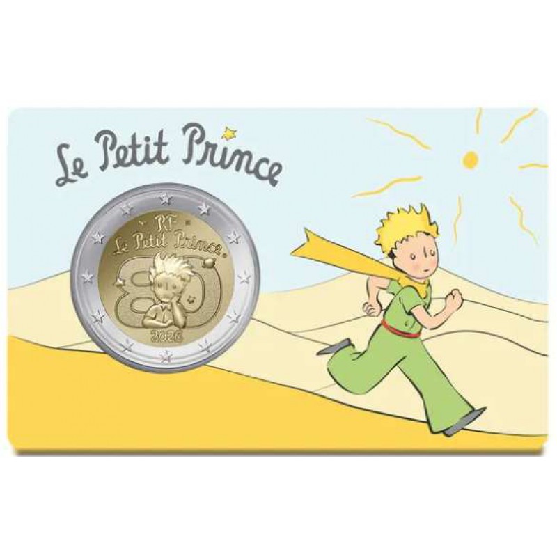 France 2026 The Little Prince 4 x coin cards 2 euro Coins WORLD COINS