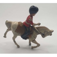 LEAD BRITISH HORSEMAN SOLDIER VINTAGE TOY