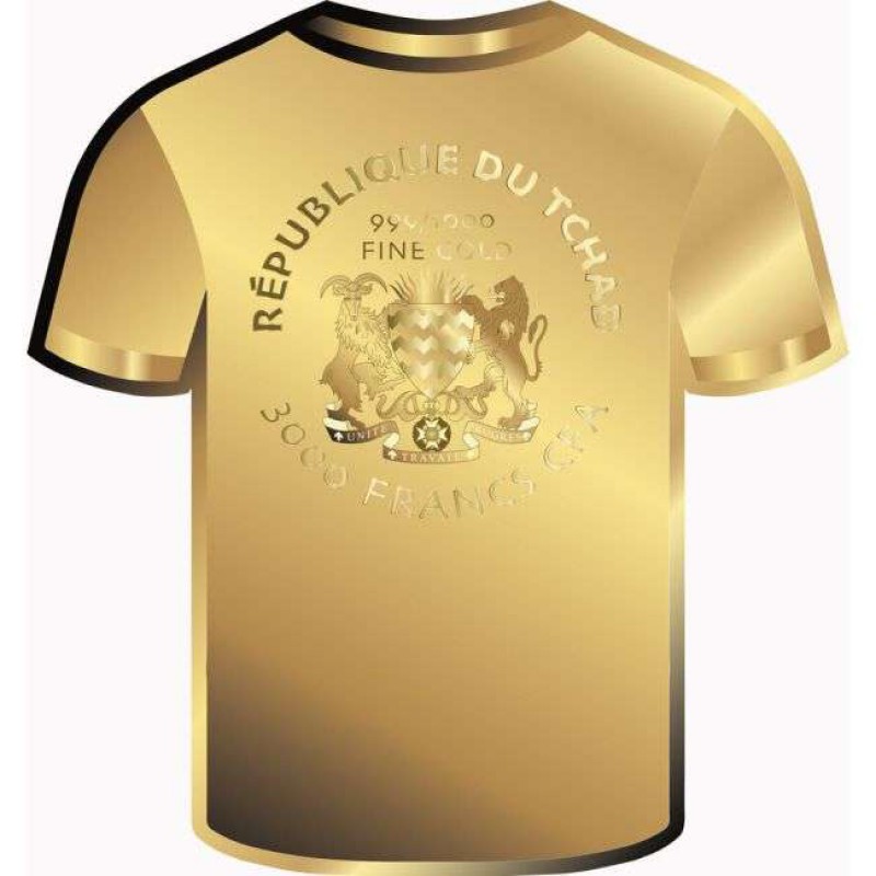 Netherlands Golden Football Jersey 1/1000 Oz Gold Coin GOLD AND SILVER BULLION