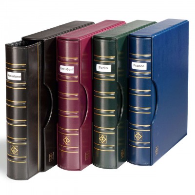 Banknote Album GRANDE with labelling Slipcase and Pages Incl. RED