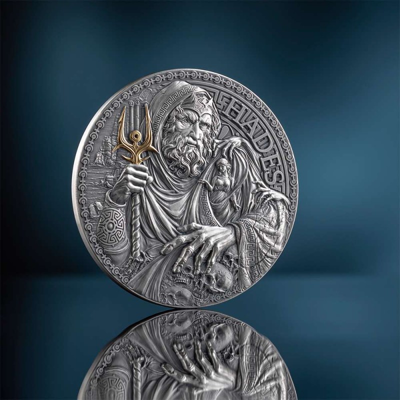 Hades 2025 Great Greek Mythology 2 Oz Silver Coin GOLD AND SILVER BULLION