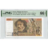 France 1981 P-154b PMG Gem UNC 66 EPQ 100 Francs banknote