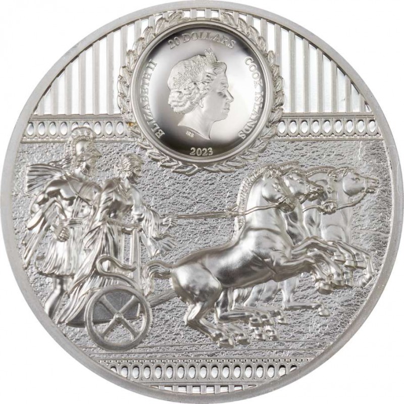 SPARTA Leonidas 3 Oz Silver Coin 20$ Cook Islands 2023 GOLD AND SILVER BULLION