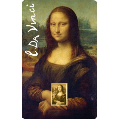MONA LISA Da Vinci 1/1000 Oz .999 Gold in Coin card 2023