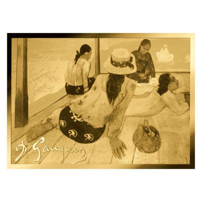 Paul Gauguin The Siesta 1/1000 Oz Gold Coin Chad GOLD AND SILVER BULLION