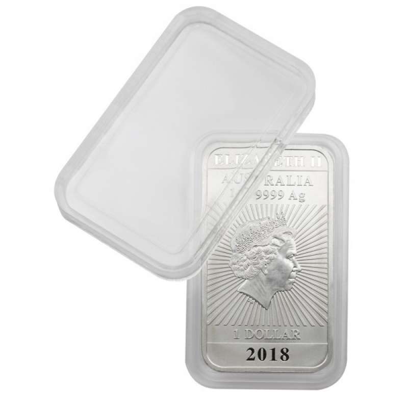 Rectangular Coin Capsules for 1 oz Perth Mint silver bar - (10 PIECES ) GOLD AND SILVER BULLION