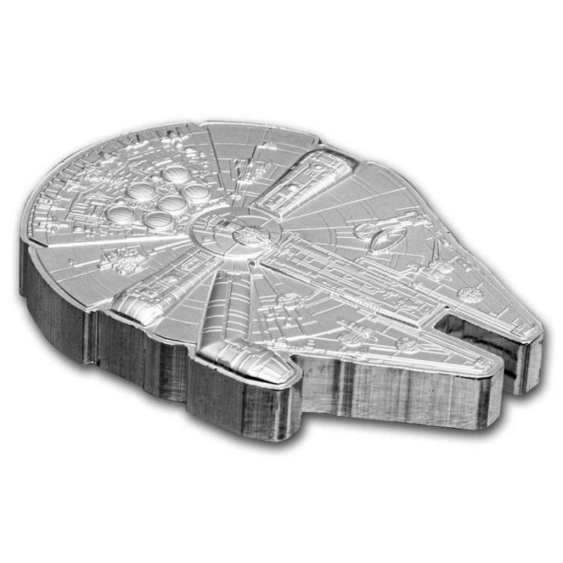 Niue 2 oz Silver 2023 Star Wars Millennium Falcon Coin GOLD AND SILVER BULLION