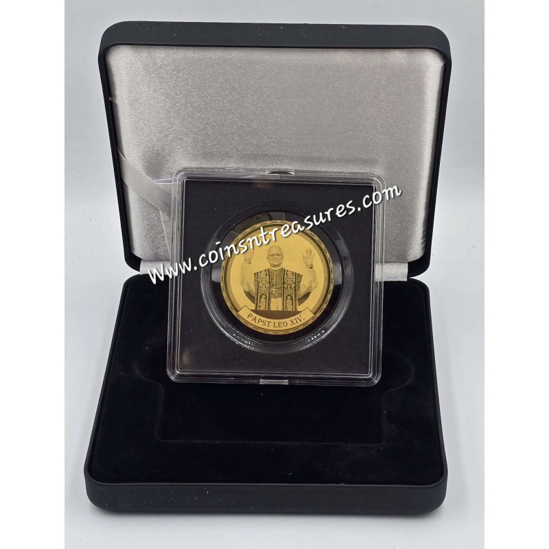 Pope Leo XIV. 1/200 999 Gold Coin Bar in Box with COA GOLD AND SILVER BULLION