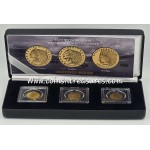 US Indian Chief Gold 3 Coin Set collection 1/1000 Gold .999 GOLD AND SILVER BULLION
