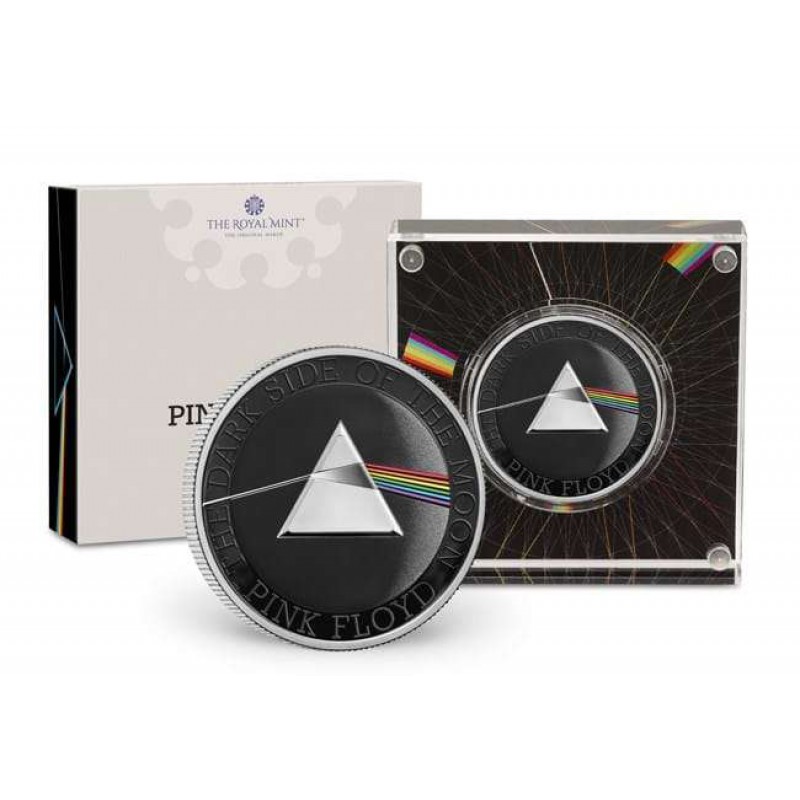 UK 2026 Pink Floyd 1oz Silver 999 Proof Colored Coin GOLD AND SILVER BULLION
