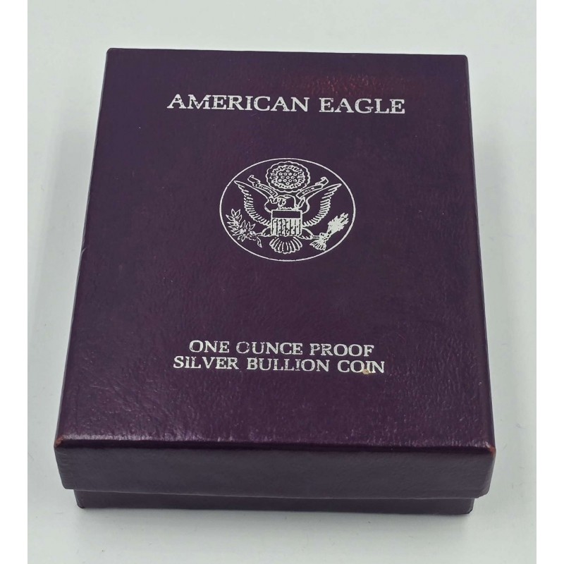 USA 1990 American Eagle Liberty 1 Oz Silver Dollar Proof coin WORLD COINS