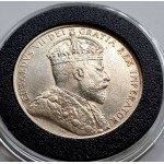 CYPRUS SILVER 18 PIASTRES 1907 KING EDWARD COIN AU+ KEY DATE WORLD COINS