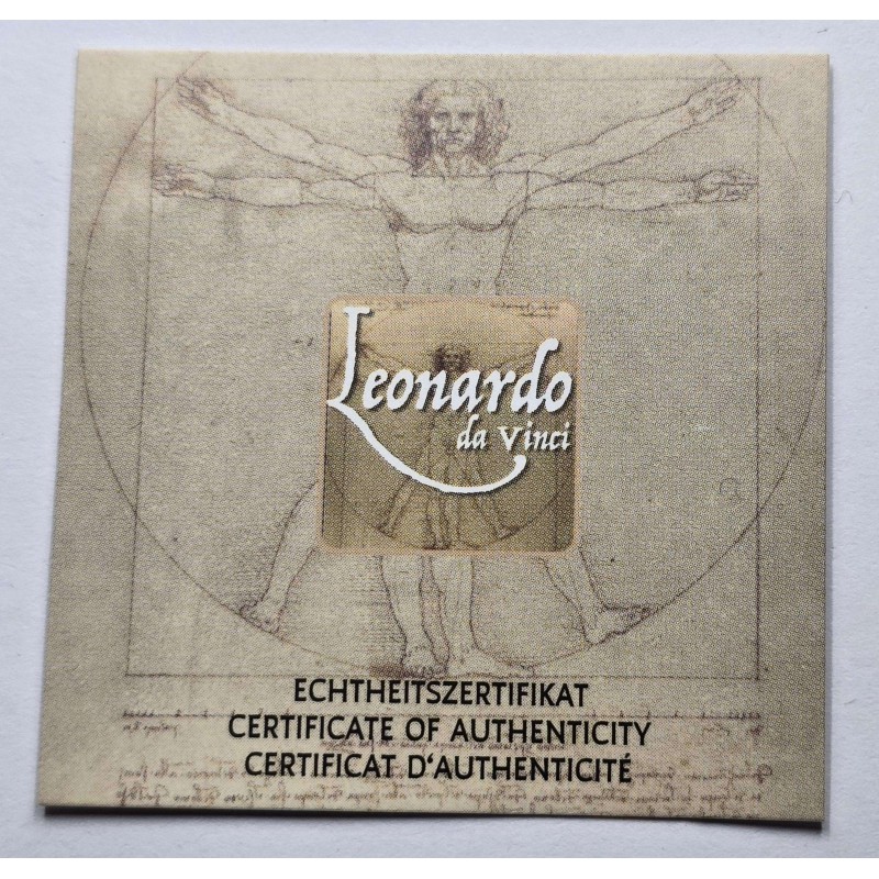 Tokelau Coin Bar 1/500 .999 Gold Da Vinci Vitruvian man GOLD AND SILVER BULLION