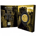 SIR LANCELOT Camelot Gold Gilded 1 Oz Silver Coin Niue 2024 GOLD AND SILVER BULLION