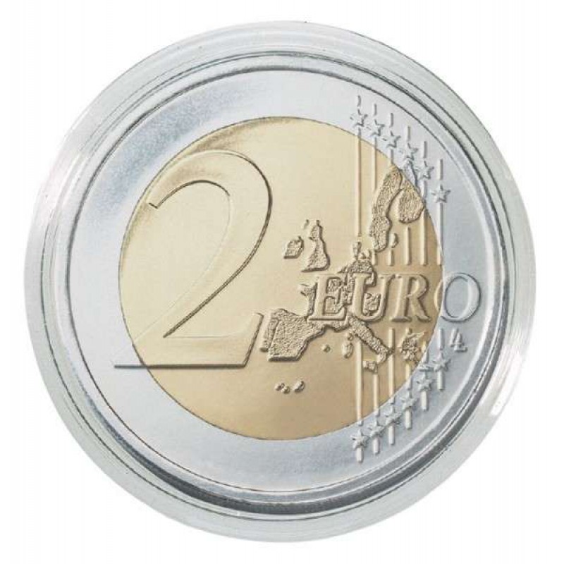 Coin capsules for coins Ø 26 mm (FOR 2 EURO) Pack of 20 ACCESSORIES & SUPPLIES