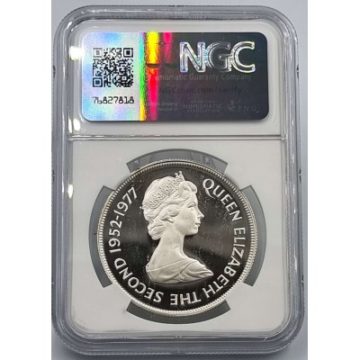 Mauritius 25 Rupees Silver Proof coin 1977 NGC PF67 UCA