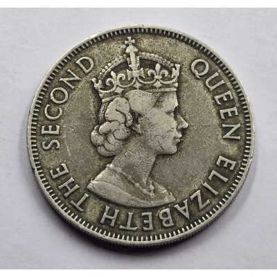 CYPRUS 1957 100 MILS COIN RARE KEY DATE