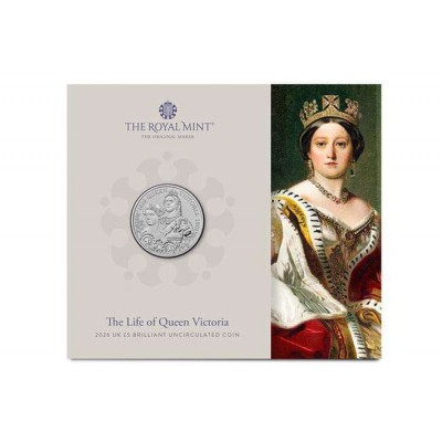 UK 2026 The Life of Queen Victoria BU £5 coin in blister Pack