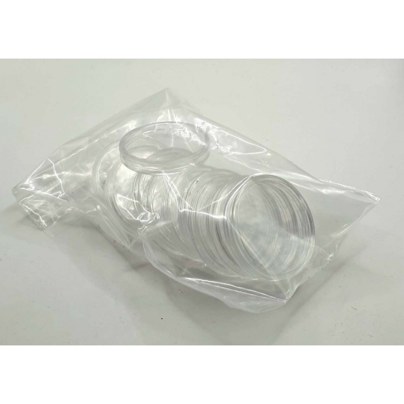 Generic round Coin capsules for coins Ø 32 mm - Pack of 10 ACCESSORIES & SUPPLIES
