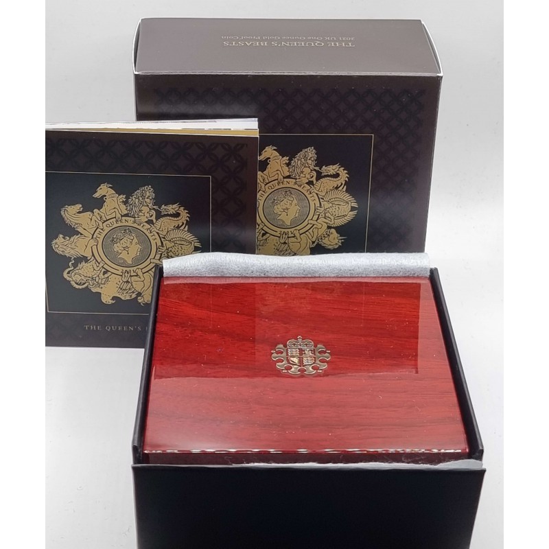 UK ENGLAND 2021 Queen's Beasts Completer 1 Ounce Gold Proof WORLD COINS