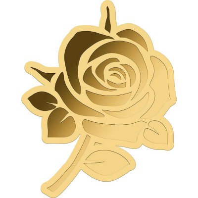 ROSE 1/1000 Oz Gold Coin 3000 Francs Chad 2023 Prooflike