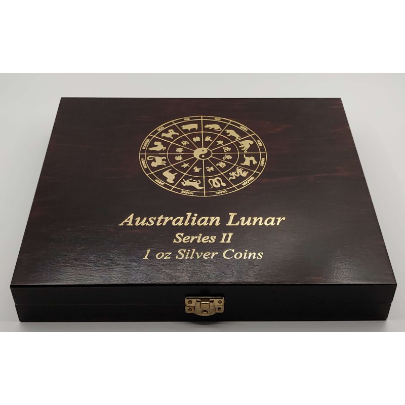 AUSTRALIA 2008 - 2019 LUNAR II SERIES SILVER PROOF COIN SET GOLD AND SILVER BULLION