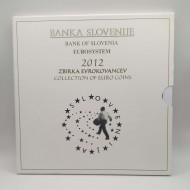 SLOVENIA 2012 COMPLETE YEAR EURO SET IN OFFICIAL COIN BLISTER + 3 EURO