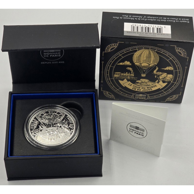 France 2025 Jules Verne Complete Set of 4 Proof Silver Coin WORLD COINS