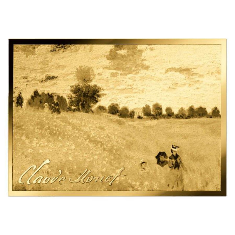 Monet the Poppy Field near Argenteuil 1/1000 Oz Gold Coin GOLD AND SILVER BULLION