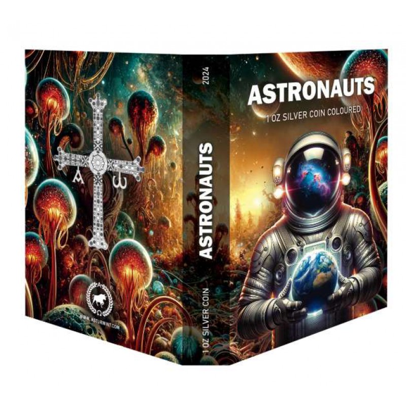 ASTRONAUTS II 2024 1 Oz Silver Coin 5 Dollars Canada GOLD AND SILVER BULLION