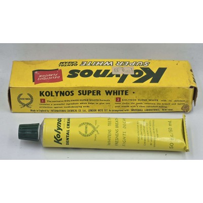 Kolynos Cyprus Vintage Dental Cream Toothpaste in original package 50 cc