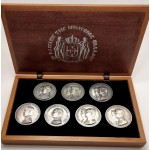 The Kings of Modern Greece 7 silver 999 coin medals Collection WORLD COINS