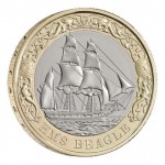 HMS Beagle 2026 UK £2 Brilliant Uncirculated Coin in Blister WORLD COINS