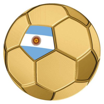 Argentina Golden Football 1/1000 Oz Gold Coin