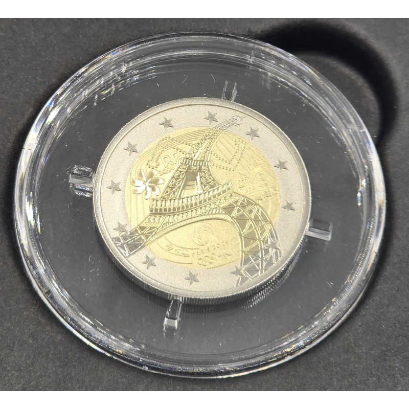 FRANCE 2024 Paris 2 Euro coin BE Eiffel Tower Reverse Proof WORLD COINS