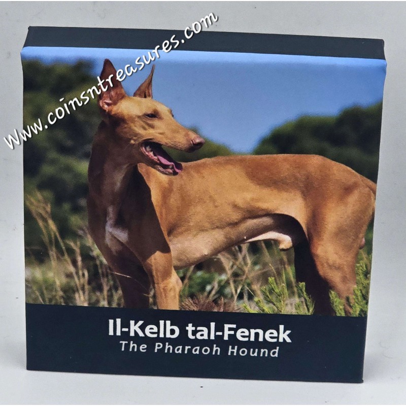 Malta 2026 Commemorative 2 Euro Pharaoh Hound PROOF coin WORLD COINS