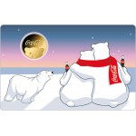 Coca Cola Christmas 1/1000 Oz .999 Gold 3 coin cards Album GOLD AND SILVER BULLION